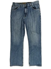 Tommy Hilfiger Bootcut Jeans Men's W36 L32 Blue Denim 100% Cotton Medium Wash