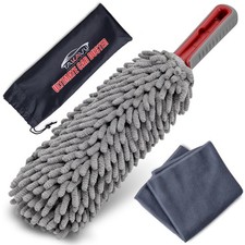 360 Microfiber Car Duster with Comfort Handle Towel for Home Use