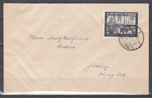 Germany Third Reich 1941 Hitlers culture fund and postal employees 16Pf on cover