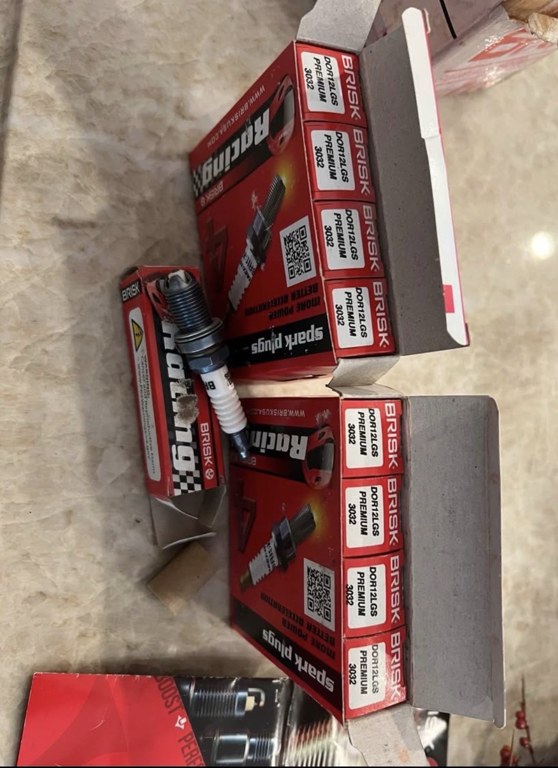 Brisk DOR12LGS Platinum Racing Spark Plugs