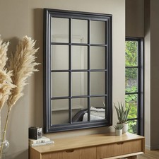 Wall Mirror Cambridge Rectangular Shape with Black Frame-H 120cm x L 80cm x W4cm
