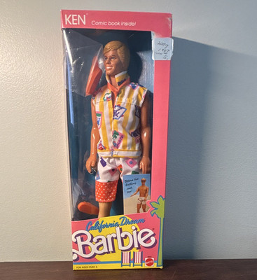 Mattel California Dream Ken Doll 12in 1987 #4441 Original Box Opened