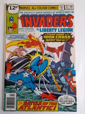 Invaders #37 Feb 1979 VFINE- 7.5 1st cameo appearance of Lady Lotus