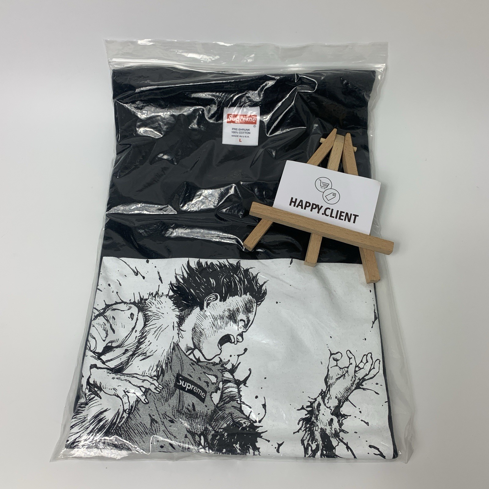 Supreme x Akira Arm Tee Size Medium and Large Black And White FW17 Brand New image 4