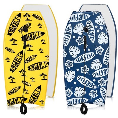 Body Boards 2 Pcs 41 Lightweight PE EPS Core Wrist Leash XPE Deck Blueweenly