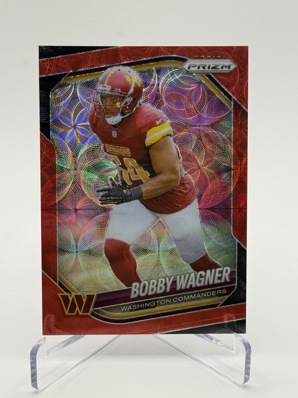 2025 Prizm Bobby Wagner Red Prizm /20 #261 Commanders SSP