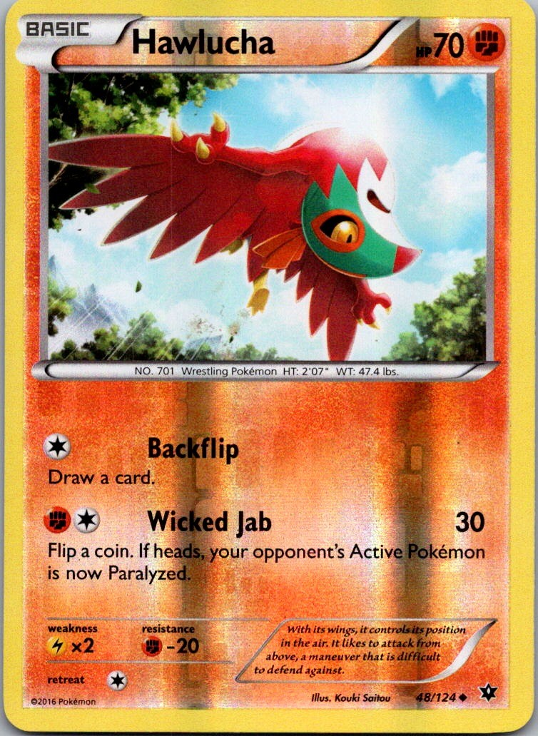 Hawlucha Uncommon XY - Fates Collide 48/124 NM