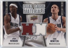 2009-10 Upper Deck Dual Game Materials Josh Howard Dirk Nowitzki #DG-NH HOF v9t