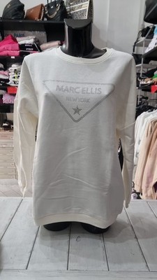 Marc Ellis Damen Sweatshirt Paricollo weiß Größe M ME16