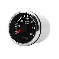 52mm 0-6000 RPM Tachometer Drehzahlmesser Messgerät für Auto LKW Diesel Motor