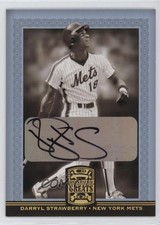 2005 Donruss Greats Gold Holofoil Signatures Darryl Strawberry #13 Auto n8a