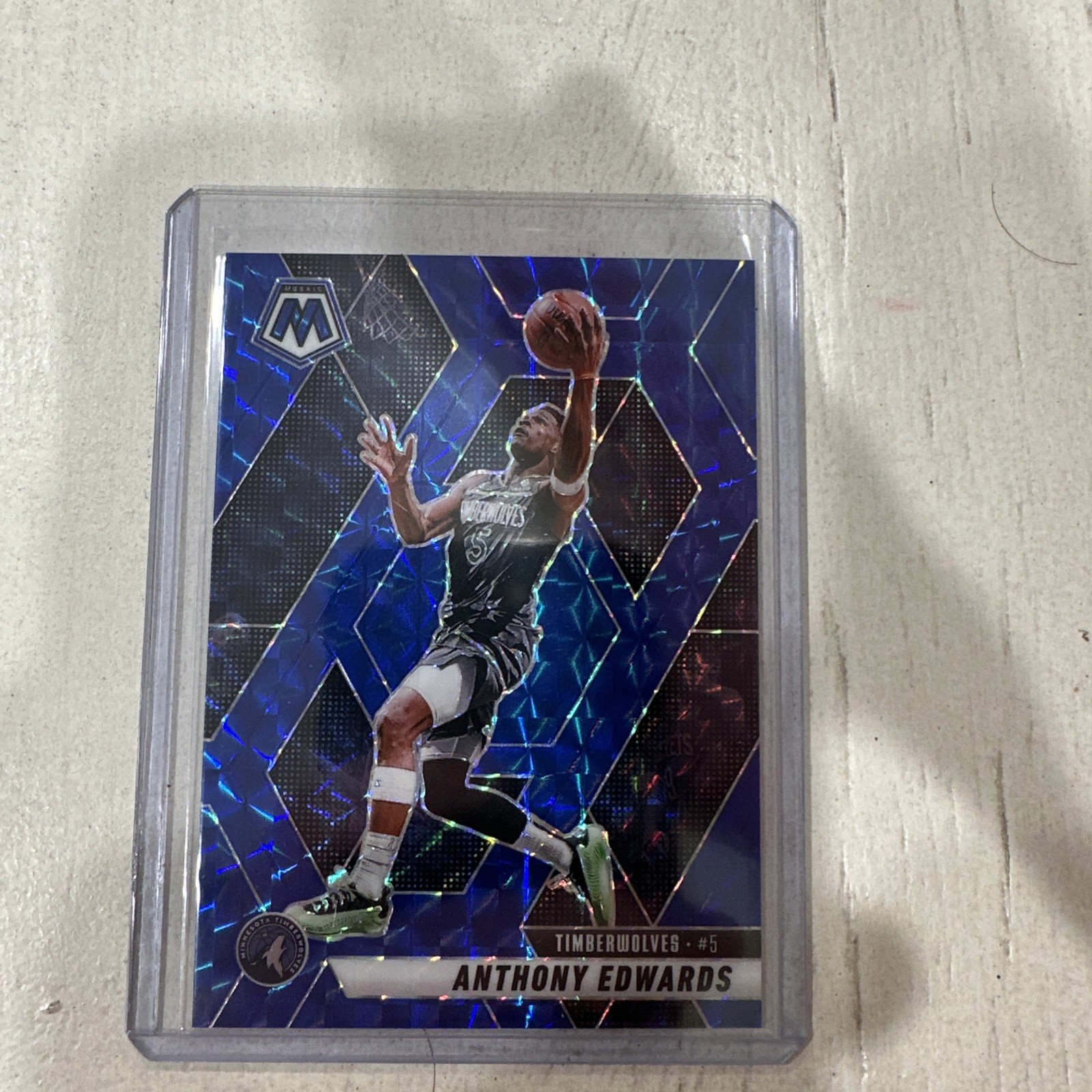 Panini Mosaic Anthony Edwards #36 Blue Mosaic Prizm /199 Timberwolves 2024-25