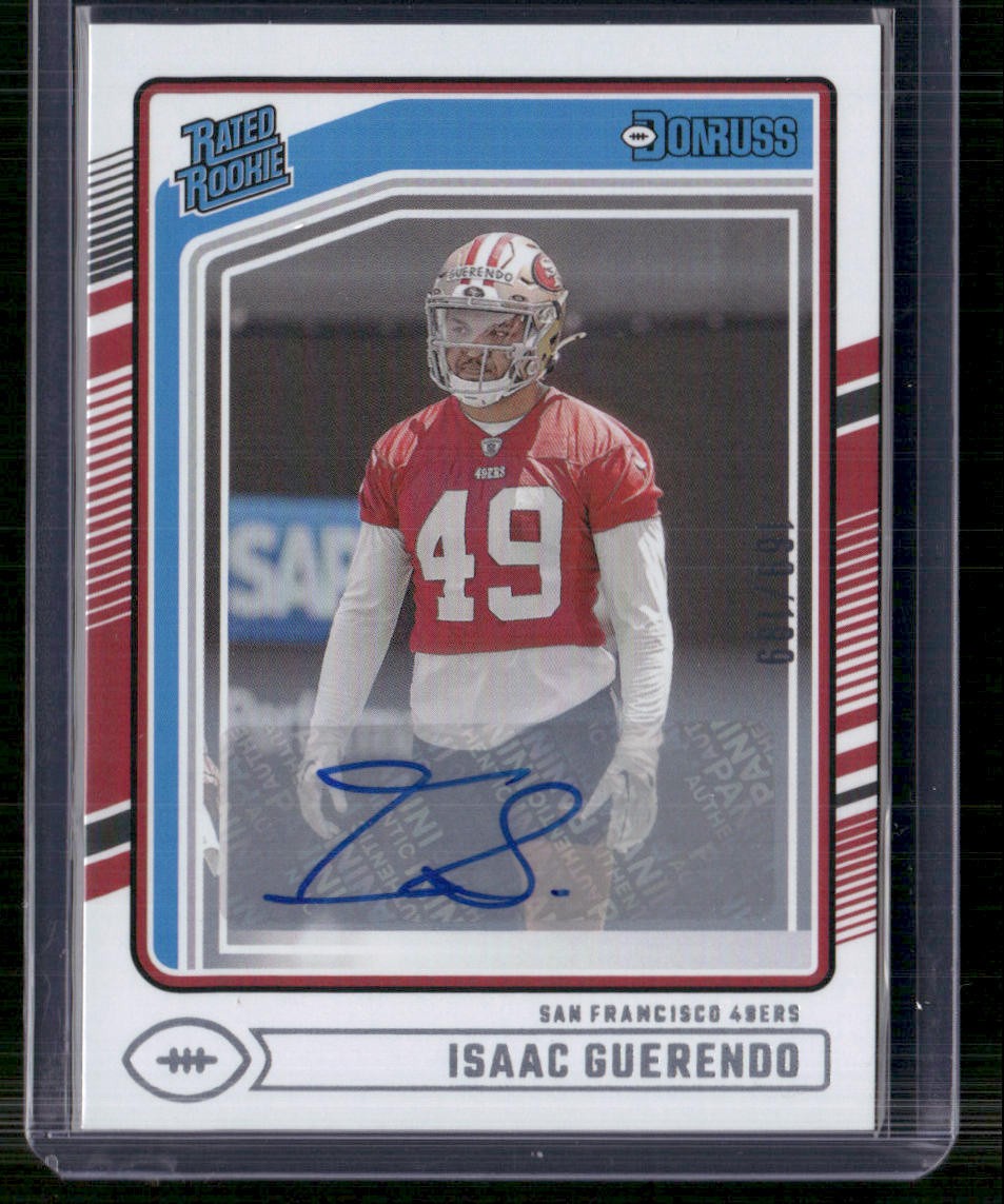 2024 Donruss #336 Isaac Guerendo Rated Rookies Autographs #/199