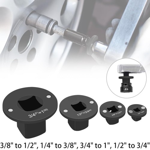 Low Profile Impact Socket Adapter Set 4pcs Insert Ratchet Drive Adapter ...