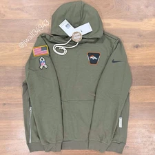 Authentic Nike Denver Broncos 2025 Salute to Service Hoodie Mens NFL Sideline