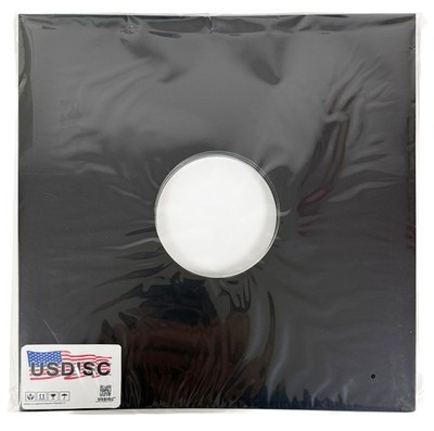 USDISC Record Jackets 12'', LP, Cardboard, 350g Center Hole (Black) Lot