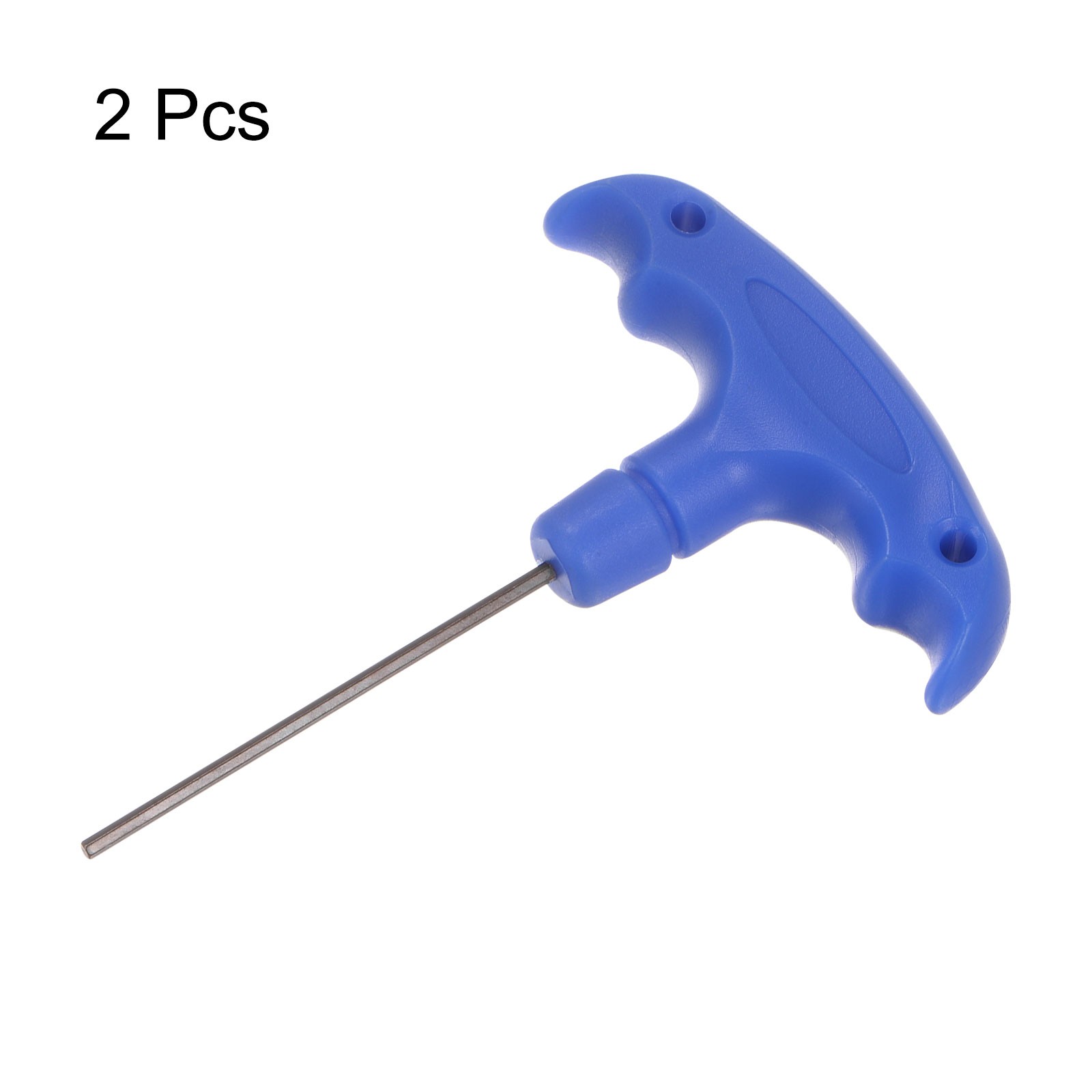 2pcs H2 T-Handle Hex Key Wrench 2mm S2 Steel T-Key Inner Hexagon Spanner
