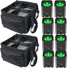 108W Par Battery Powered LED Uplight RGBWA+UV Wifi APP DMX Wireless Par Light