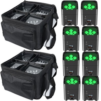 108W Par Battery Powered LED Uplight RGBWA+UV Wifi APP DMX Wireless Par Light