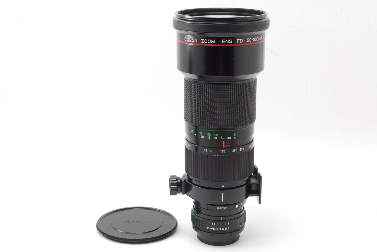 A- Mint] Canon New FD NFD 50-300mm f/4.5 L MF Zoom Lens w/Caps