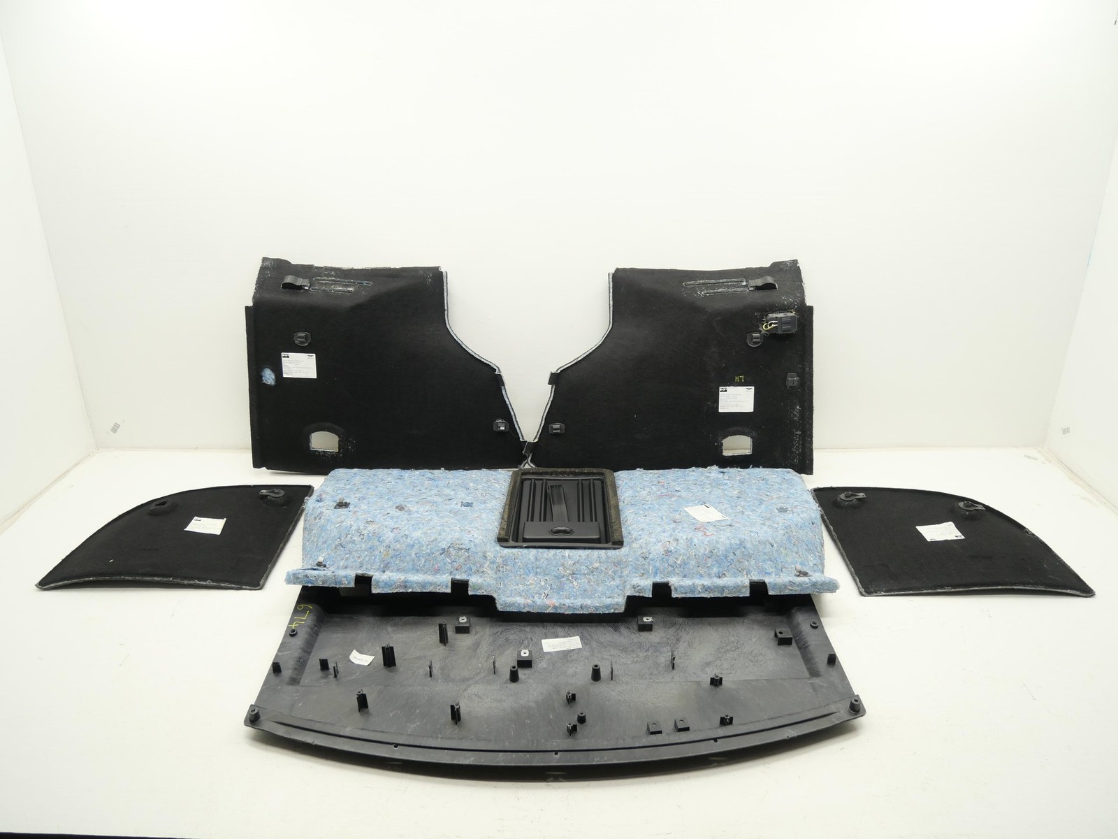 2005 Bentley Continental GT Interior Trunk Carpet Liner Trim Panel Set Black OEM