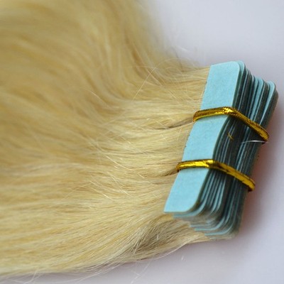 16 Inch Remy Tape In Hair Extensions 100% Human Hair 40Pcs 70g Straight