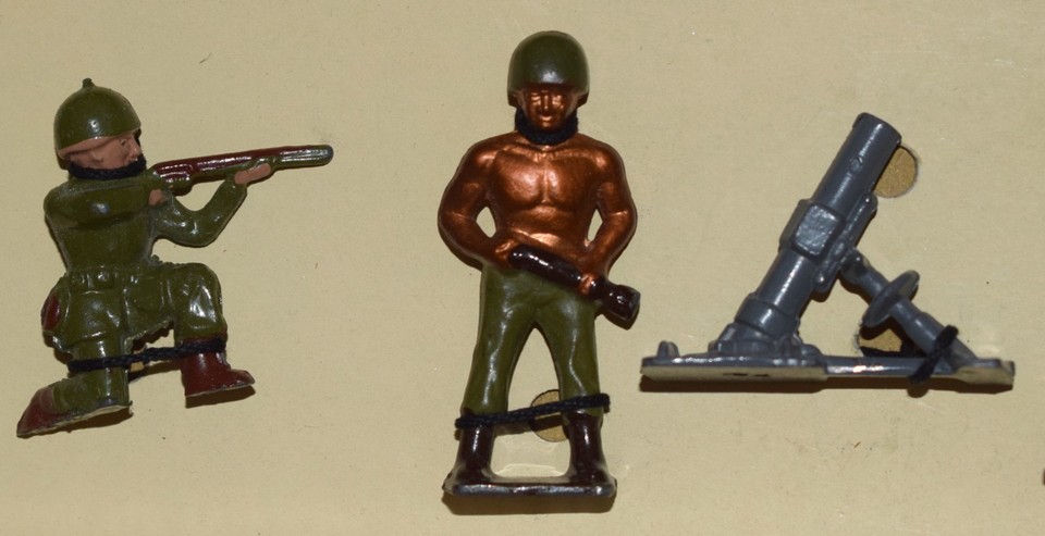 VINTAGE CRESCENT TOY CO lot of 6 WARRIORS MADE IN ENGLAND 1/32 As Is