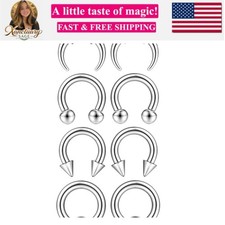 Surgical Steel Septum ing Kit for Women Men Septum Rings  Hypoallergenic Sep...
