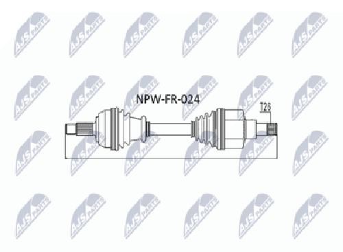 Original NTY Drive Shaft NPW-FR-024 For Ford
