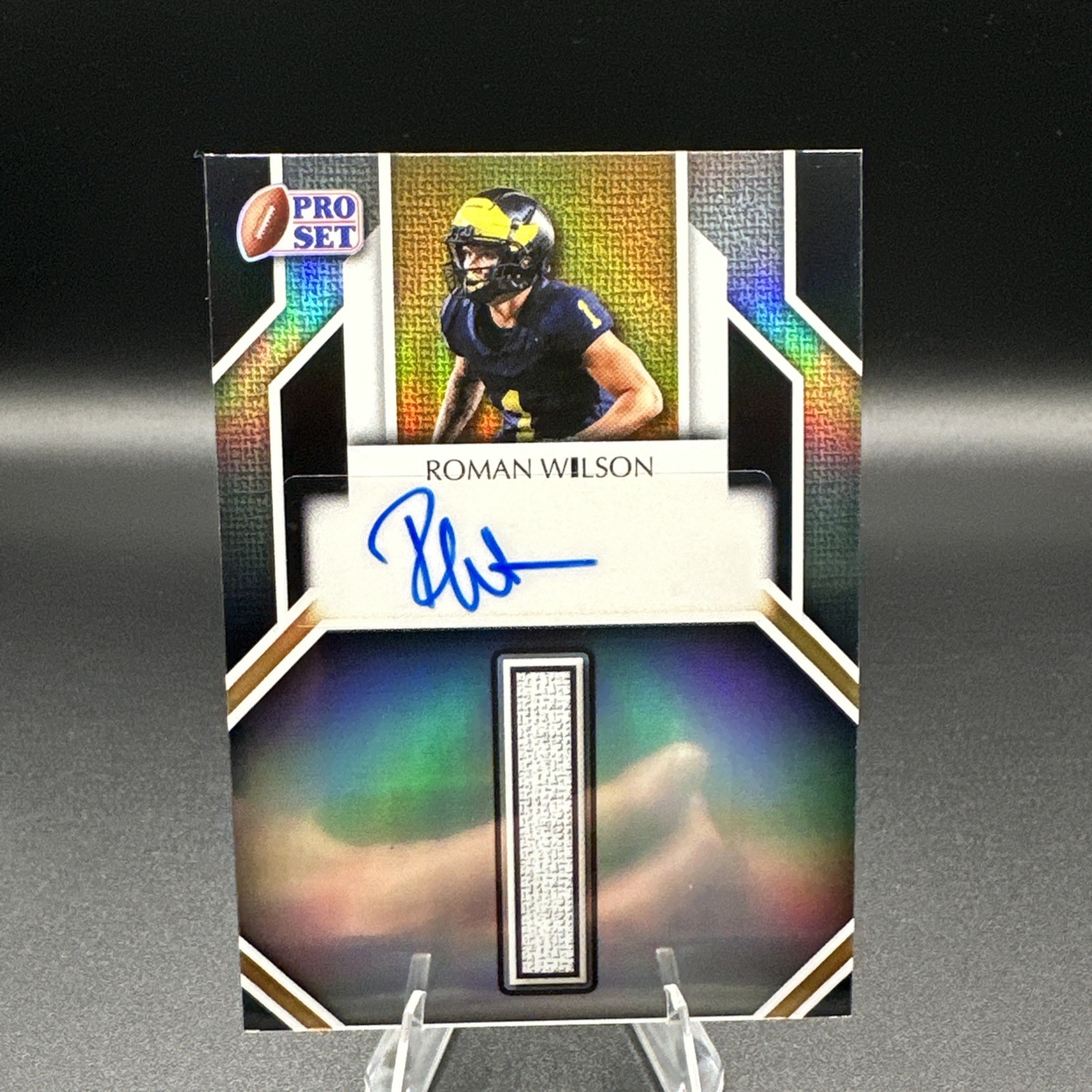 Roman Wilson Auto /25 Surname Signatures Letter I - 2025 Leaf Pro Set Football