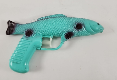 #ad #ad Rare Novelty Fish Plastic Water Pistol Gun 7quot; long $7.77