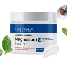Magnesium Freeze Topical Magnesium Cream With Niacinamide For Joints Low Back