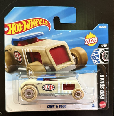 2026 HOT WHEELS CHOP 'N BLOC 7/10 ROD SQUAD INTERNATIONAL SHORT CARD 182/250