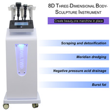 8D 3-Dimensional Body-Sculpture Instrument, Lymphatic Detoxification Burst Fat