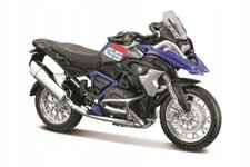 Modellino moto in metallo pressofuso scala 1:18 blu nero