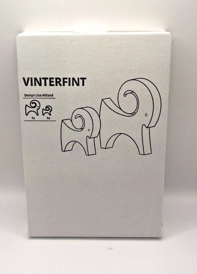 IKEA VINTERFINT Juego de Decoración de Navidad Ff 2, Rojo Cabra NUEVO Navidad... - Imagen 3 de 3