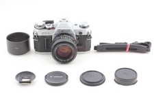 MINT w/Hood Canon AE-1 SLR 35mm Film Camera 50mm f/1.4 NEW FD NFD From JAPAN