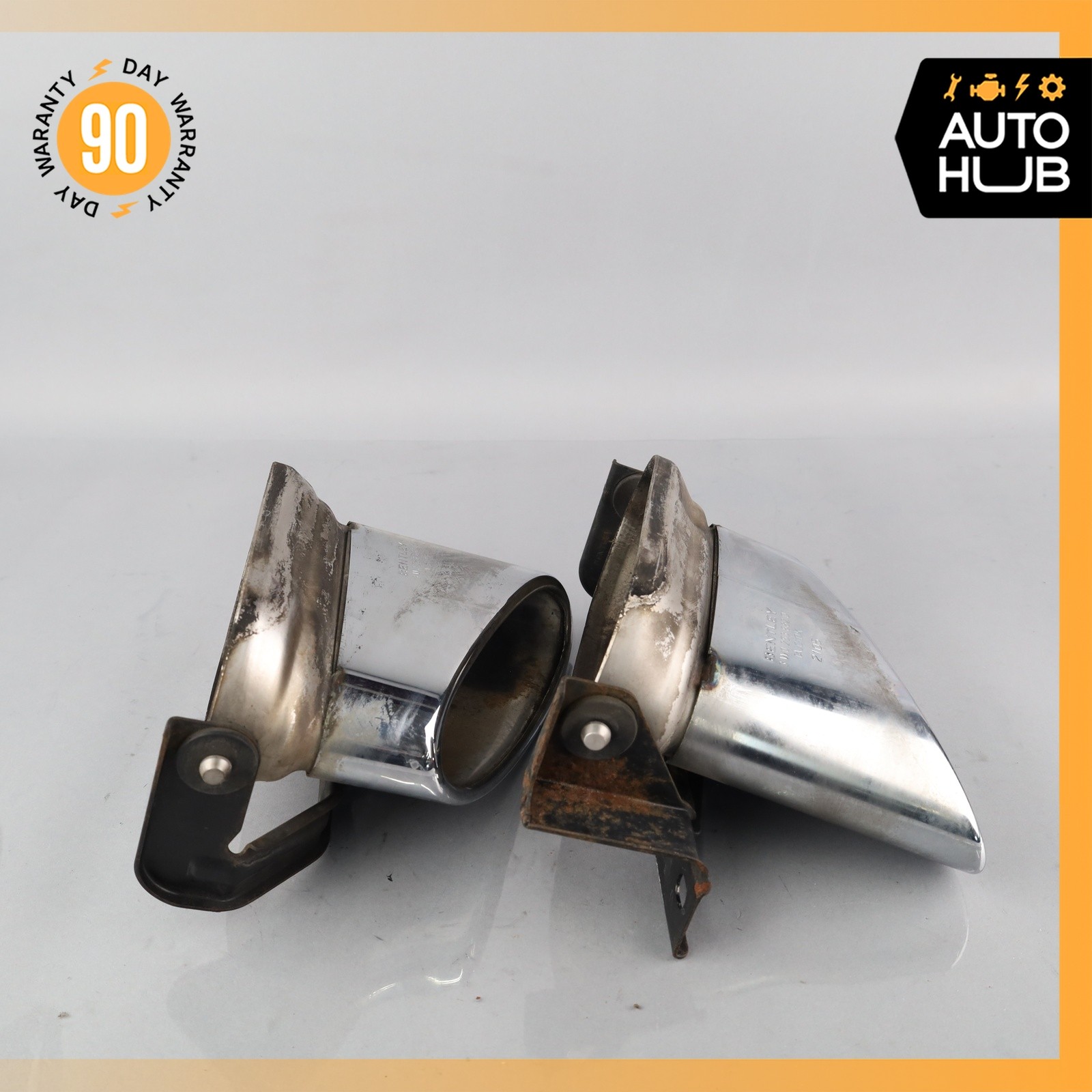 Bentley Continental Flying Spur Exhaust Muffler Tips Left & Right Set OEM