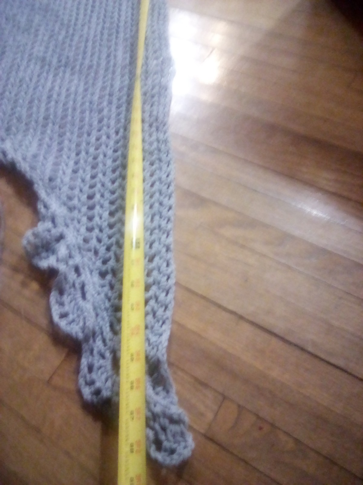 Women's Handmade Crocheted Triangular Light Blue … - image 7