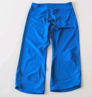Tek Gear Ultrastretch Women's Capri High Rise Leggings Crayon Blue XL EUC