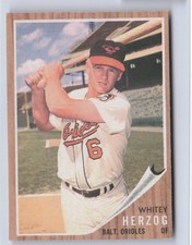 1962 Topps Whitey Herzog #513 - Orioles - NM - S5700