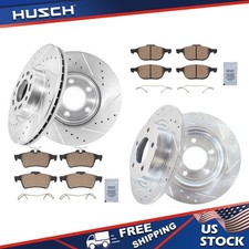 11.81 Front 11.02 Rear Drilled Slotted Rotors Brake Pads For Mazda 3 Sport 11.81 Front 11.02 Rear Drilled Slotted Rotors Brake Pads For Mazda 3 Sport