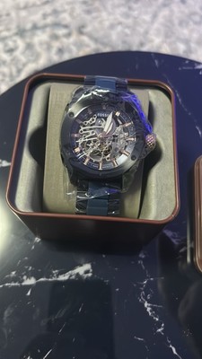 Fossil ME3133 Herren Automatik Skeleton Uhr   Edelstahl Mechanische Armbanduhr
