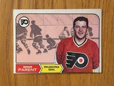 1968-69 O-Pee-Chee #89 BERNIE PARENT Rookie Card Raw OPC Sharp Corners Clean!!. rookie card picture