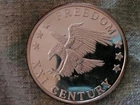 2000 XXI Freedom Century Eagle 1 Oz .999 Fine Silver Coin Twenty First Mint