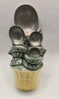 Shawnee Pottery VINTAGE measuring spoon holder ceramic flower pot. MCM