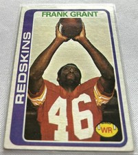 1978 Topps Football Frank Grant Washington Redskins base card #91