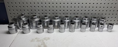 Vtg 19 Piece Snap-on LDH Series 3/4'' Flank Dr. 12 Pt Shallow Socket Set. BONUS!