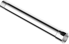 All Metal 6" Shower Head Extension Arm, Brass Flexible Shower Head Extender