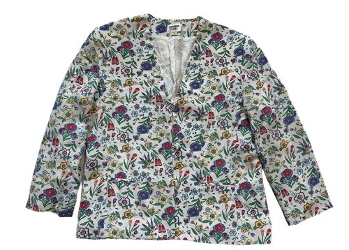 Vintage Suburban Petites Floral Blazer Jacket